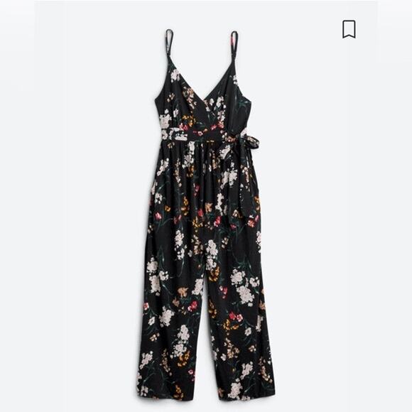 Kaileigh Stitch Fix Rica Floral Crop Maternity Jumpsuit Size M Medium - Picture 7 of 7